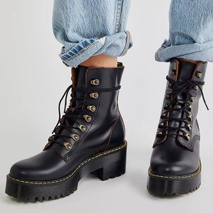 NEW Leona Doc Martens - lace up leather boots.